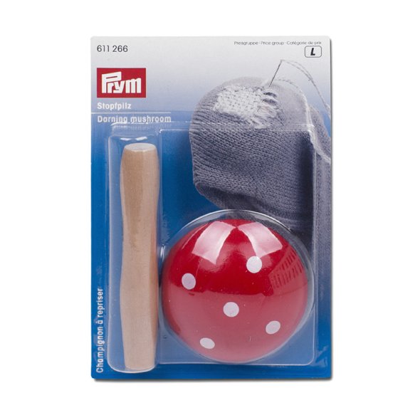 Prym Stopfpilz (Holz/ beige/ rot)