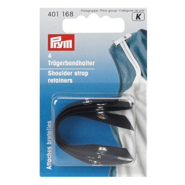 Prym Trägerbandhalter (schwarz/ 4 St.)