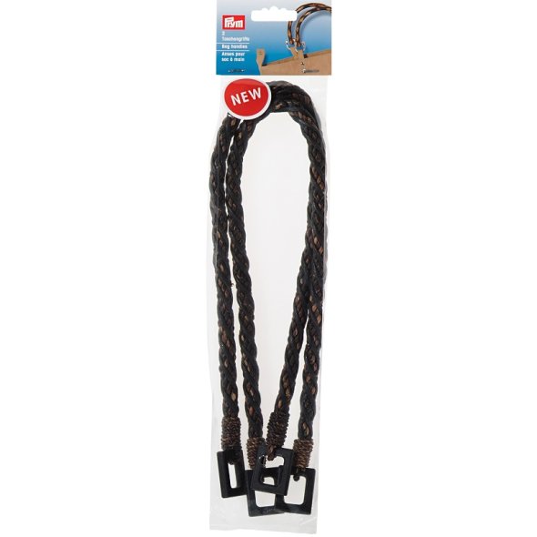 Prym Taschengriffe Isabella (62 cm/ geflochten/ dunkelbraun/ 2 St.)