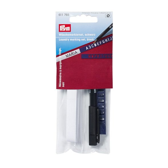 Prym Wäschemarkierset (schwarz/ 3-teilig)