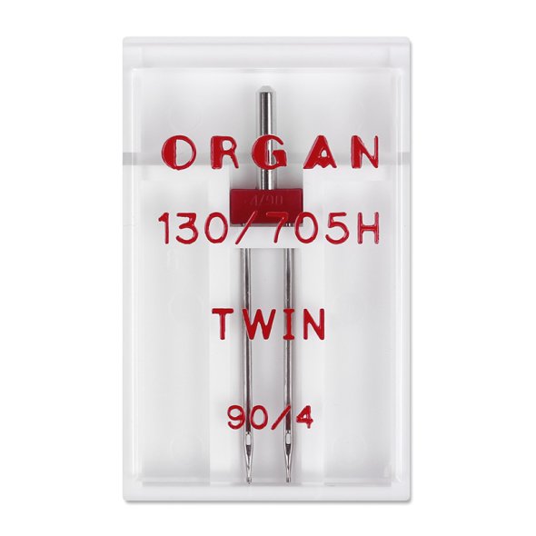 Organ Zwillingsnadel / Stärke 90 (Nadelabstand 4 mm / 130/705 HZ / 1 Nadel)