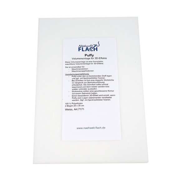 Puffy Volumeneinlage für 3D-Effekte (2 x 20 x 30 cm) weiß (2 x 20 cm x 30 cm)