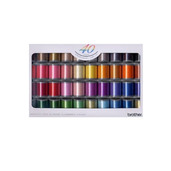 Brother Stickgarn No.50 (40 Farben/ 300 m)