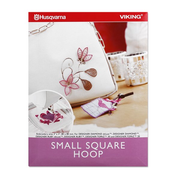 Husqvarna Viking Small Square Hoop (80 mm x 80 mm)
