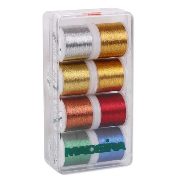 Madeira Metallic Classic No.40 Stickbox (8 Farben/ 200 m)
