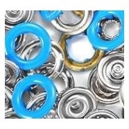 Baby Snap Jersey Druckknöpfe 10 mm mit Werkzeug Farbe B08 blau