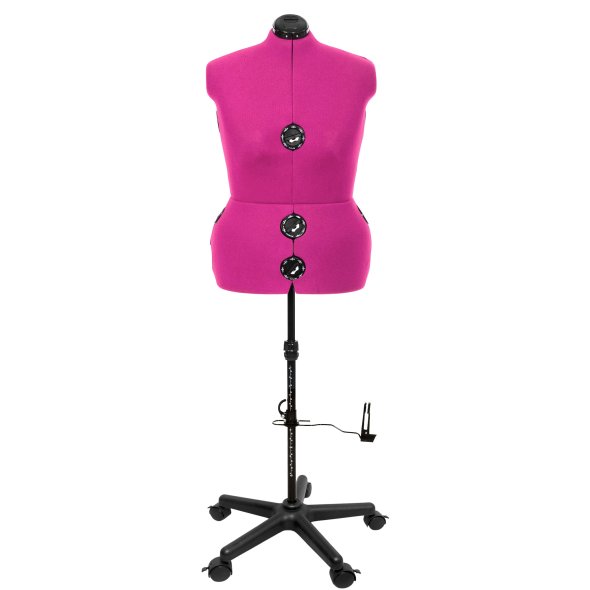 Schneiderpuppe/ Schneiderbüste DIANA "D" XL pink mit Rollen (verstellbar)