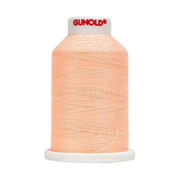 Gunold GLOWY - Fluoreszierende Stickgarne mit Leuchtkraft (1000 m) hellorange - 2