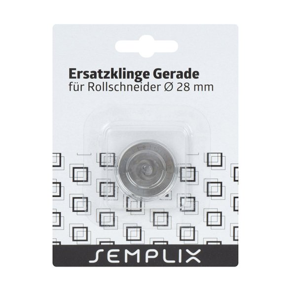 Semplix Ersatzklinge für Rollschneider Mini gerade (28 mm/ 1 St.)