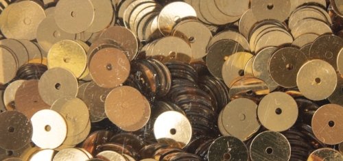 Rayher Pailletten glatt (Ø 6 mm/ 4000 St./ versch. Farben) 06 - gold