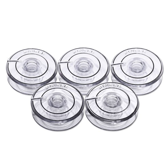 Singer Spulen - (5 Kunststoffspulen ohne Metallstift)