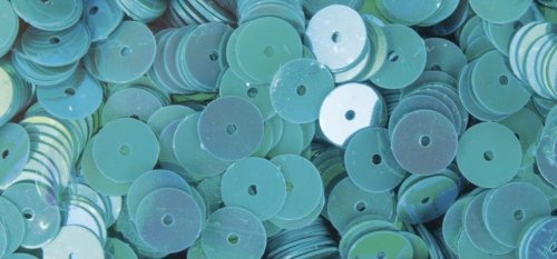 Rayher Pailletten glatt (Ø 6 mm/ 4000 St./ versch. Farben) 93 - blau irisierend