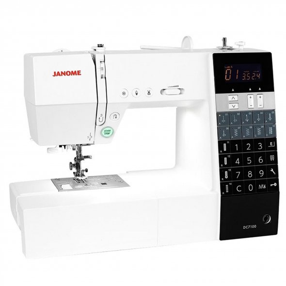 Janome DC 7100 Computer Nähmaschine inkl. großem Anschiebetisch