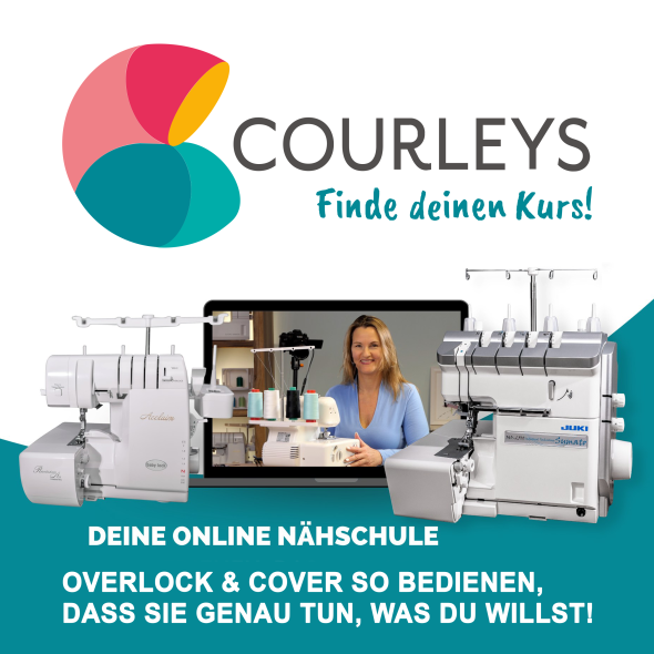 Gutschein Courleys Videotutorial „Basiswissen zur Overlock Teil 1 + 2“