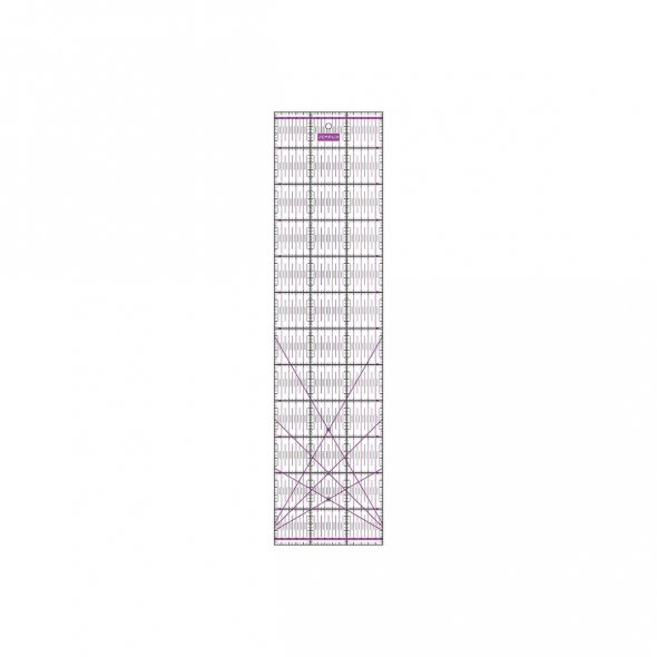 Semplix Patchwork-Quiltlineal (60 x 15 cm/ 2,5 mm dick/ lila)