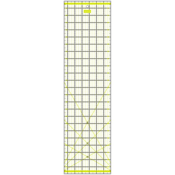 Semplix Patchwork-Quiltlineal (24" x 6,5"/ 2,5 mm dick/ gelb)
