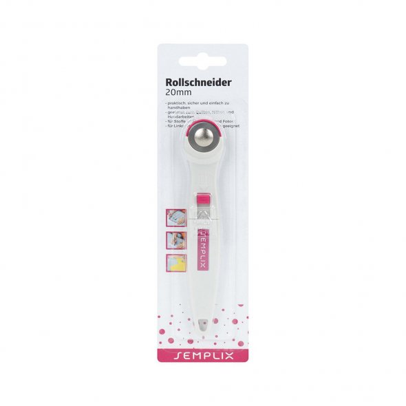 Semplix Rollschneider Super Mini (20 mm/ pink)