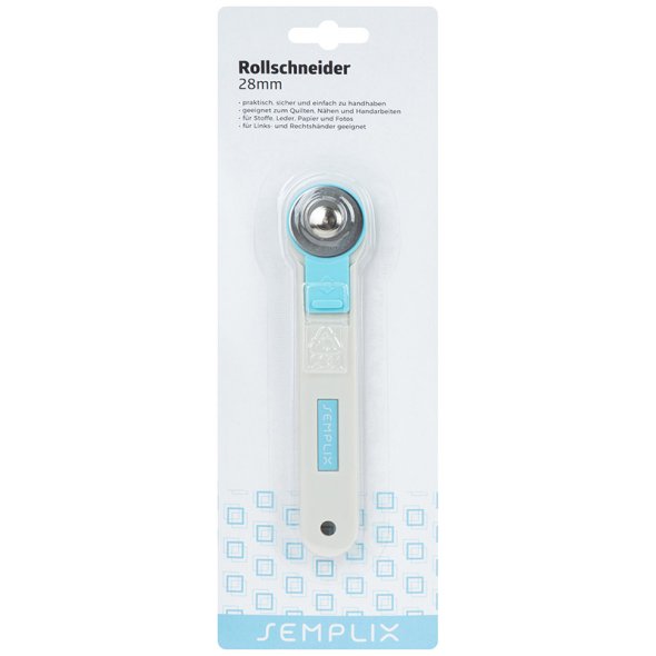 Semplix Rollschneider Mini (28 mm/ blau)