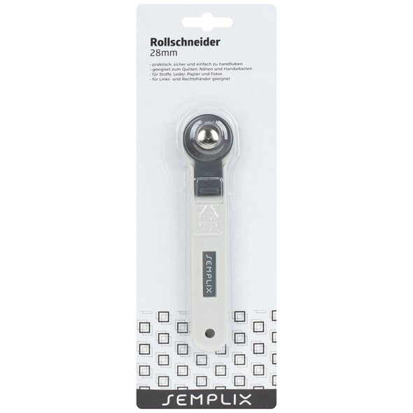 Semplix Rollschneider Mini (28 mm/ grau)