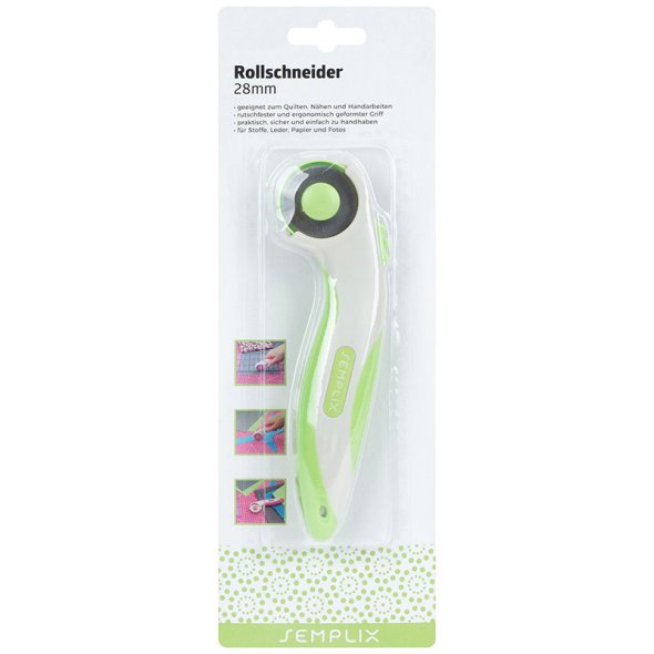 Semplix Rollschneider Mini Soft Griff (28 mm/ grün)