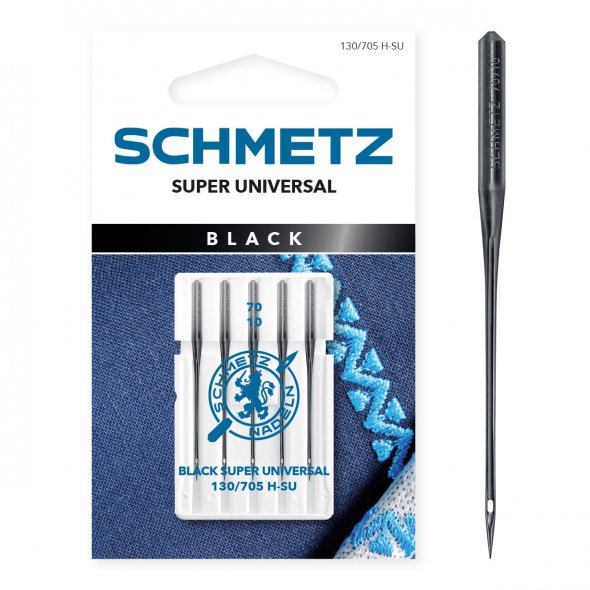 Schmetz Super Universalnadel Stärke 70/ System 130/705 H-SU/ 5 Nadeln (Anti-Kleber)