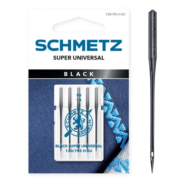 Schmetz Super Universalnadel Stärke 90/ System 130/705 H-SU/ 5 Nadeln (Anti-Kleber)
