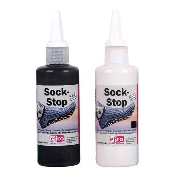 Sock Stop Set Nr.1  schwarz/ creme - flüssige Latexmilch von Efco