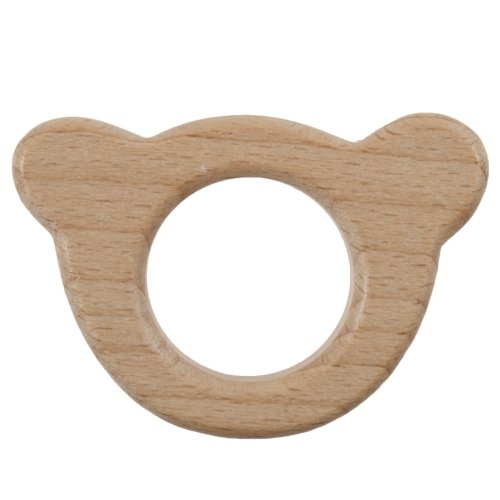 Groves Holzring (verschiedene Tiermotive/ Bucheholz) Teddybär