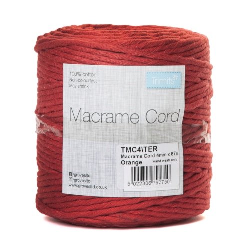 Groves Makramee Garn (87 m x 4 mm/ verschiedene Farben) Terracotta