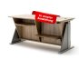 MULTI great Näh-Basteltisch mit 2. Ausschnitt Simply-6 + LED LightPad + Stiftablage