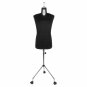 Fabma Schneiderpuppe/Schneiderbüste Herren / mit Rollen (männlich / Plus-Size-Größe 42 - 54 / schwarz / verstellbar)