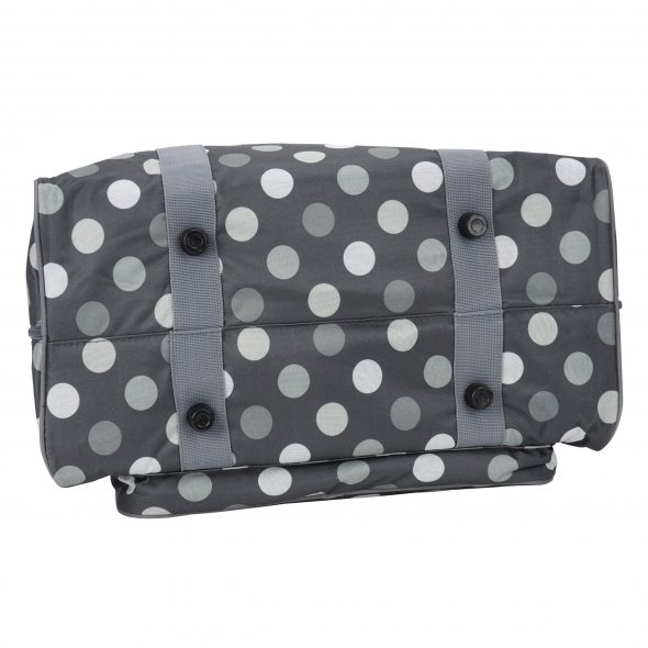 Semplix Nähmaschinentasche Polka Dots (anthrazit/grau)
