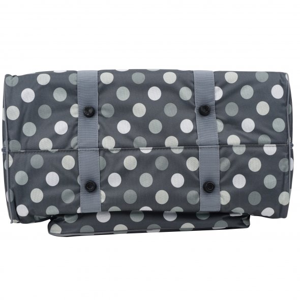 Semplix Nähmaschinentasche XL Polka Dots (anthrazit/grau)
