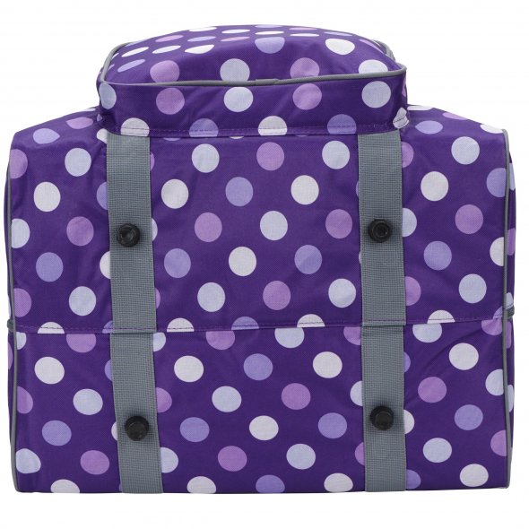 Semplix Overlocktasche-Coverlocktasche Polka Dots (lila/flieder)