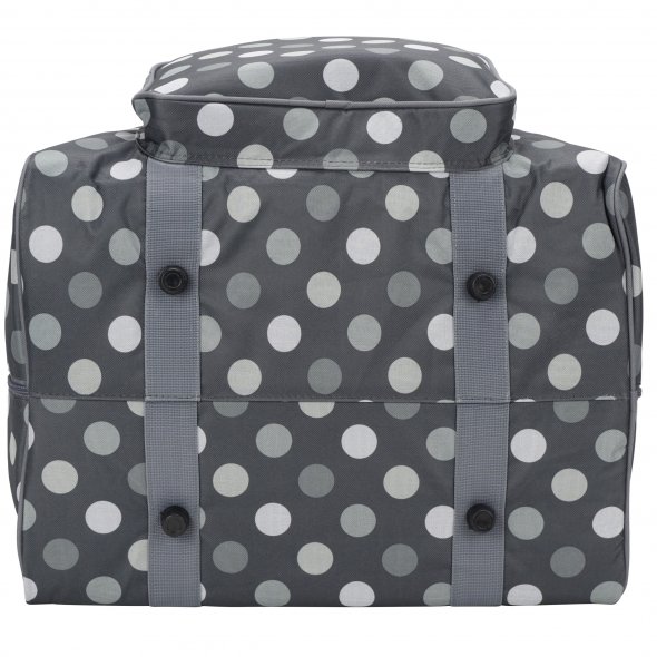 Semplix Overlocktasche-Coverlocktasche Polka Dots (anthrazit/grau)