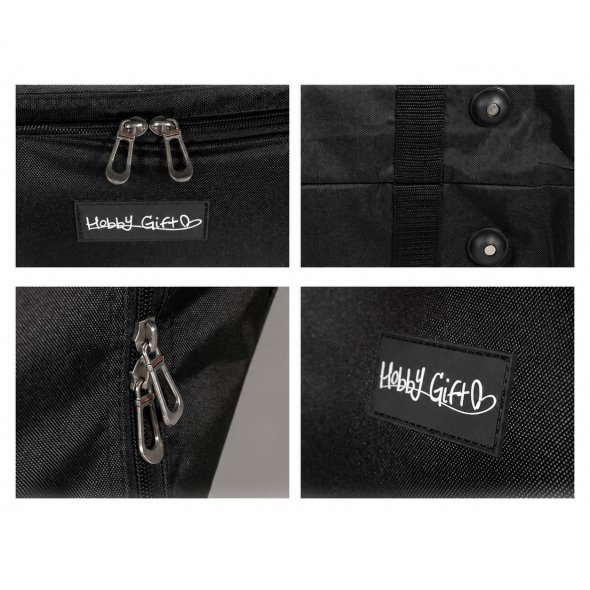 Nähmaschinen-Tasche von Hobby Gift schwarz (20 x 47 x 34 cm)