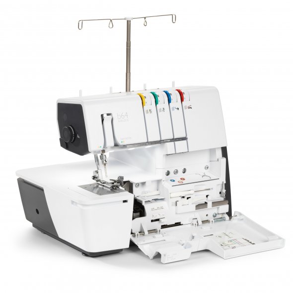 Bernette 64 Airlock 4 Faden Overlock mit Lufteinfädelung