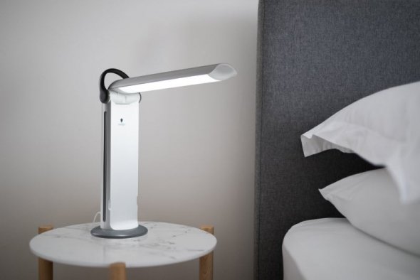 Daylight Twist 2 klappbare LED Tageslichtleuchte (weiß/ grau)