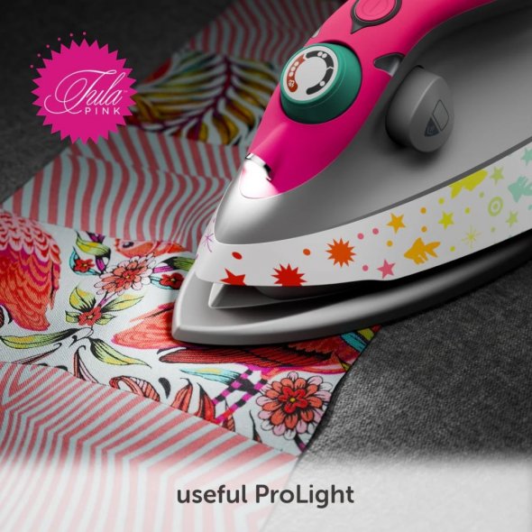 oliso x Tula Pink M3Pro Mini Projekt-Dampf-Bügeleisen (pink)