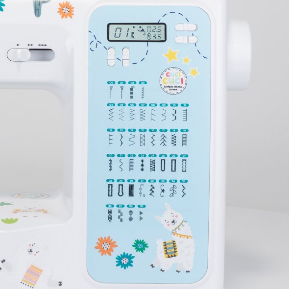 cuci cuci Nähmaschine mit Alpaka Baukastenset