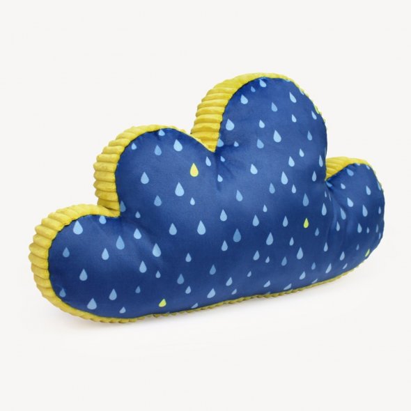 Kullaloo Plüsch SHORTY Dreamy Drops dunkelblau (Meterware / 1,5 mm Florlänge / SuperSoft / Stoff): 1,0m