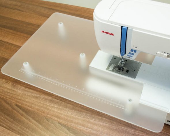 Anschiebetisch für Janome Skyline Serie S3-S7 (Acryl/ 600 x 400 mm)
