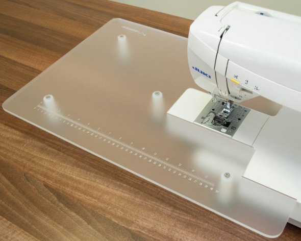 Anschiebetisch für Juki G110-220, HZL300-700, DX5+7 (Acryl/ 600 x 400 mm)