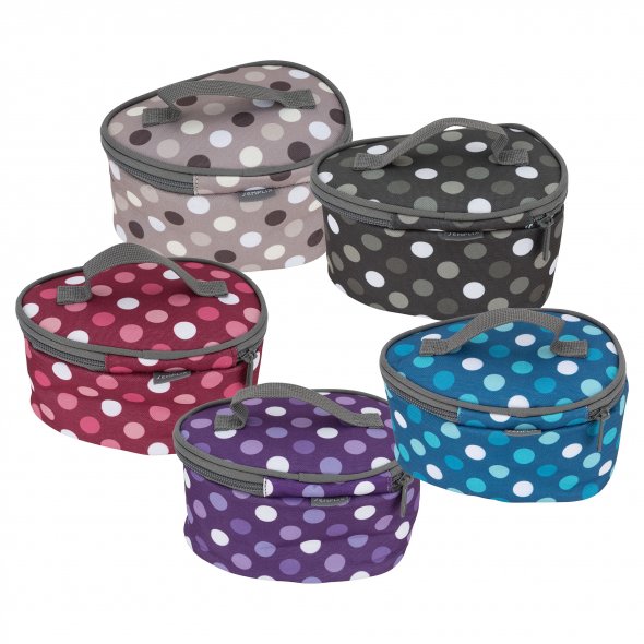 Semplix Soft-Reisebügeleisentasche Polka Dots gray/stone