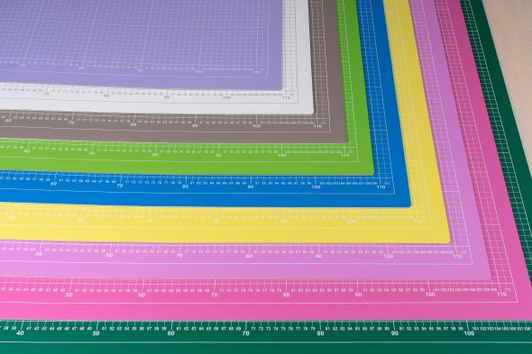 Schneidematte Schneidebrett Schneideunterlage A0 (rot-gelb/ 120 x 80 cm)