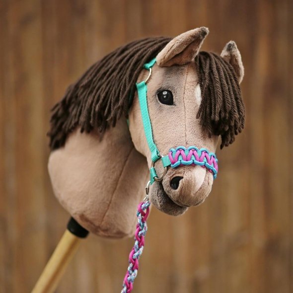 Kullaloo Hobby Horse Halfter Material-Set aqua/pink