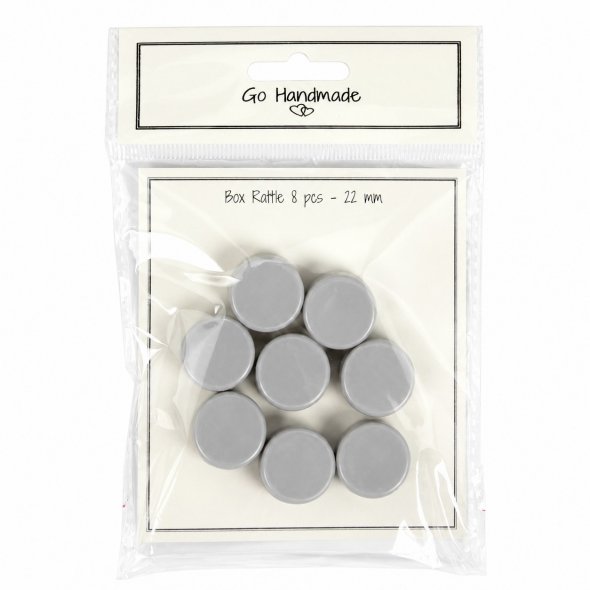 Go Handmade Rasselscheibe (Ø 22 mm / 8er Set) zum Einnähen