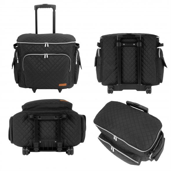 Semplix Nähmaschinentrolley Quilting Black