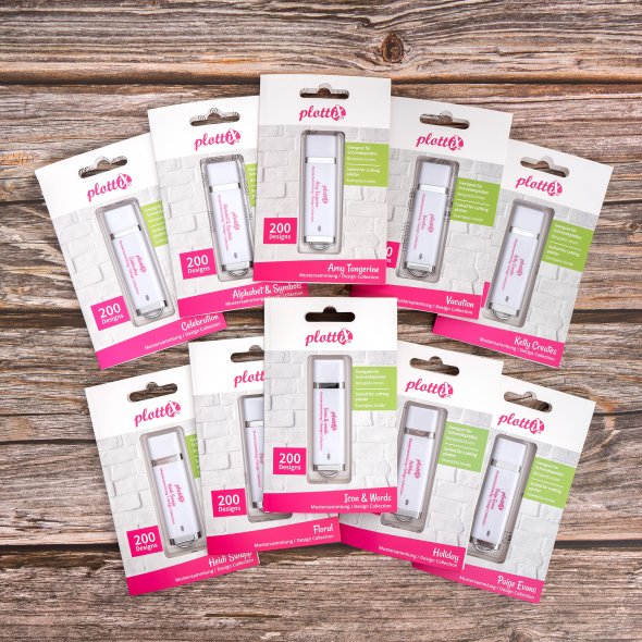 PlottiX Mustersammlungen Design Collection (USB-Sticks/ versch. Designs)