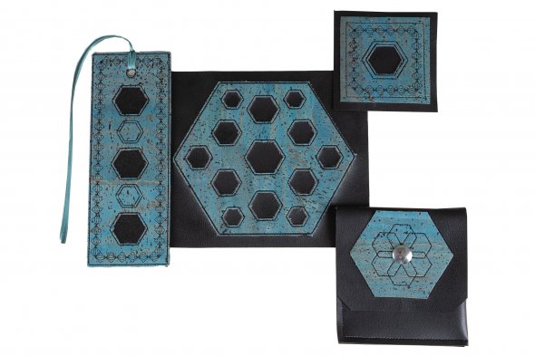 Nähwelt Flach Stickmuster USB CutWork III "Kork - Leder - Filz" (24 Stickmotive)